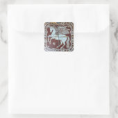 Pegasus Winged Horse Vierkante Sticker (Tas)