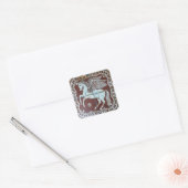 Pegasus Winged Horse Vierkante Sticker (Envelop)