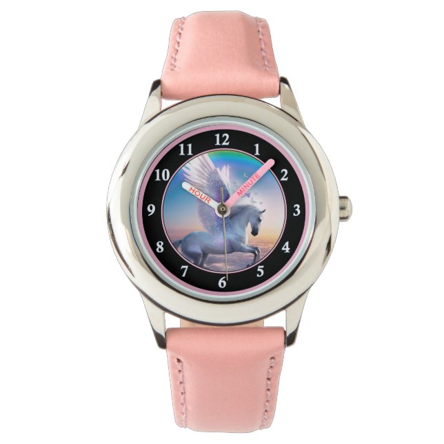 Pegasus with Rainbow Horloge (Voorkant)
