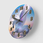 Pegasus with Rainbow Ronde Klok (Hoek)