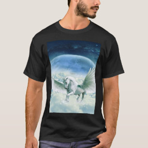 Pegasus Wolf Witte Paarden Leeuw Race Eenhoorn Mei T-shirt