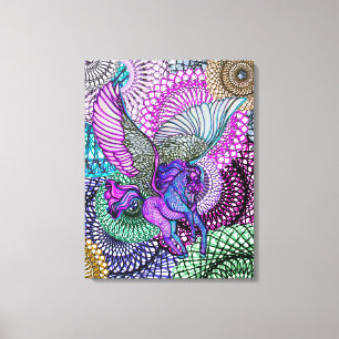 Pegasus Zuiverheid Canvas Afdruk