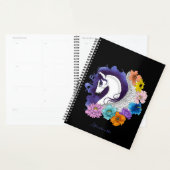 Pegasus Zwart Bloemmotief Planner (Display)