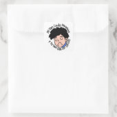 Pegatina Ádam yo tan lindo sin novia Edificaturas  Vierkante Sticker (Tas)