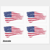 Pegatina Bandera USA - M1 Rechthoekige Sticker (Vel)