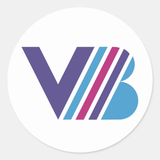 Pegatina Basic Logo VroomBastic Ronde Sticker (Voorkant)