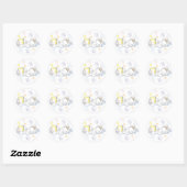 Pegatina bebé dormido ronde sticker (Vel)