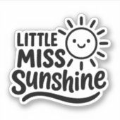 Pegatina con forma – Little Miss Sunshine Sticker (Voorkant)