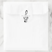 Pegatina De Clave de sol Ronde Sticker (Tas)