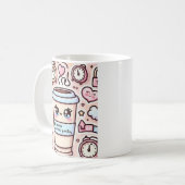 Pegatina de vinilo con forma personalizada koffiemok (Voorkant links)