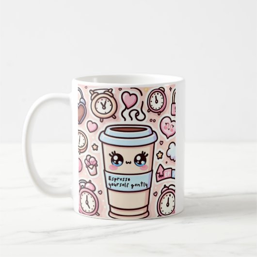 Pegatina de vinilo con forma personalizada koffiemok (Links)