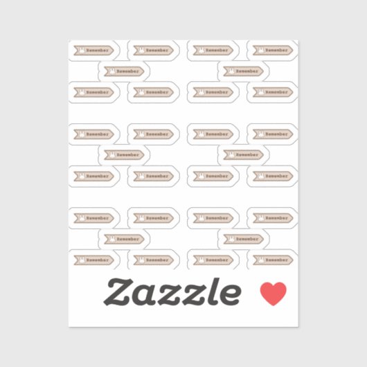 Pegatina de vinilo Onthouden Sticker (Vel)