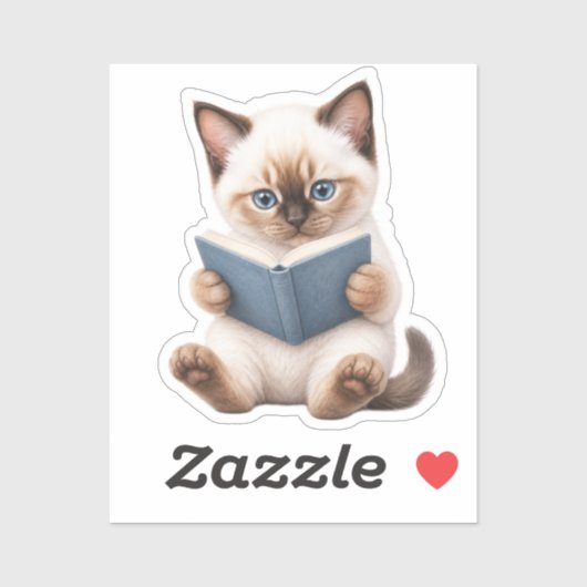 Pegatina Gatito Kawaii Adorable Sticker (Vel)
