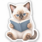 Pegatina Gatito Kawaii Adorable Sticker (Voorkant)