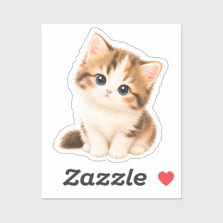 Pegatina Gatito Kawaii Adorable Sticker