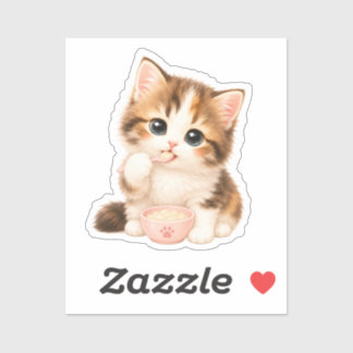 Pegatina Gatito Kawaii Adorable Sticker
