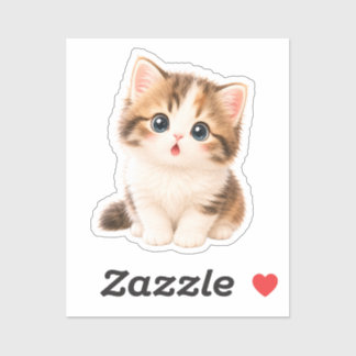 Pegatina Gatito Kawaii Adorable Sticker
