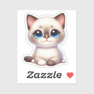 Pegatina Gatito Kawaii Adorable Sticker