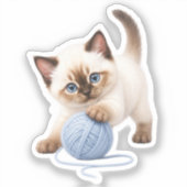 Pegatina Gatito Kawaii Adorable Sticker (Voorkant)