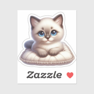 Pegatina Gatito Kawaii Adorable Sticker
