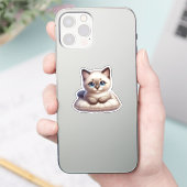 Pegatina Gatito Kawaii Adorable Sticker (Telefoon)