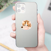 Pegatina Gatito Kawaii Adorable Sticker (Telefoon)