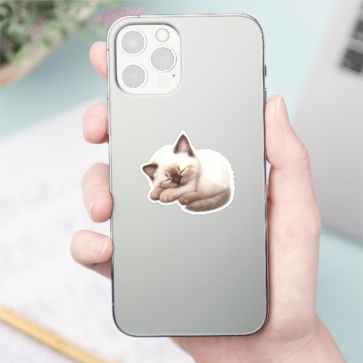 Pegatina Gatito Kawaii Adorable Sticker (Telefoon)