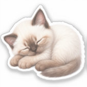 Pegatina Gatito Kawaii Adorable Sticker (Voorkant)