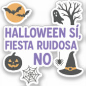 Pegatina Halloween para introvertidas Sticker (Voorkant)