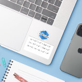 Pegatina identidades notables sticker (Laptop met iPhone)