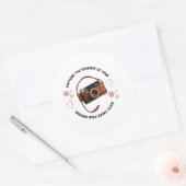 Pegatina inspiradora imprimible /Stictker camara Ronde Sticker (Envelop)