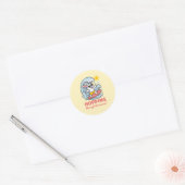 Pegatina kawaii con conejito surfero veraniego ronde sticker (Envelop)