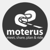 Pegatina Moterus Dark Ronde Sticker (Voorkant)