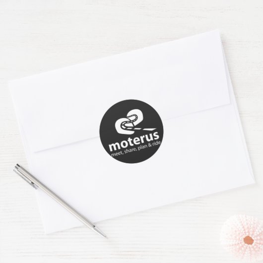 Pegatina Moterus Dark Ronde Sticker (Envelop)