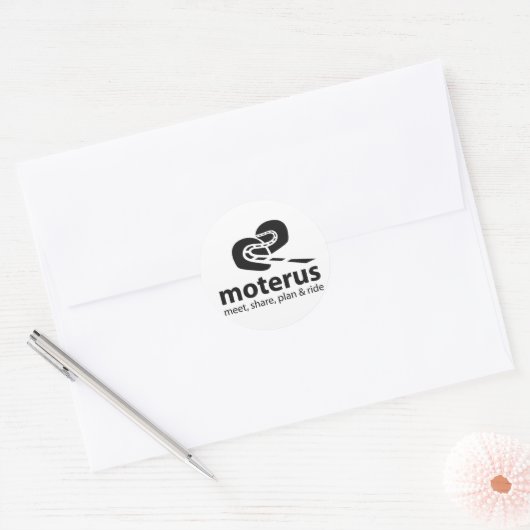 Pegatina Moterus Light Ronde Sticker (Envelop)