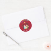 Pegatina nacimiento navidad ronde sticker (Envelop)