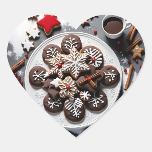 Pegatina navidad 1 - 001 hart sticker (Voorkant)