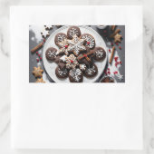 Pegatina navidad 1 - 001 rechthoekige sticker (Tas)