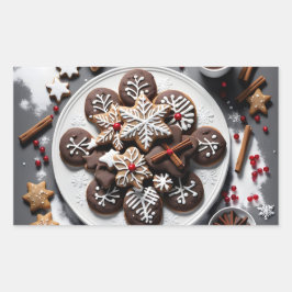 Pegatina navidad 1 - 001 rechthoekige sticker