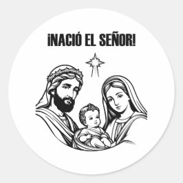 Pegatina navideña ronde sticker