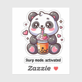 Pegatina Osito Panda Boba Tea Sticker