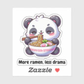 Pegatina Osito Panda Comiendo Sticker (Vel)