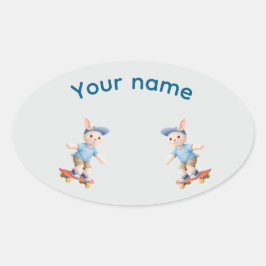 Pegatina Ovalada Sweet Collection Ovale Sticker