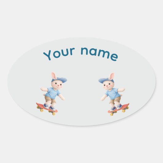 Pegatina Ovalada Sweet Collection Ovale Sticker (Voorkant)