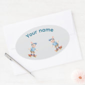 Pegatina Ovalada Sweet Collection Ovale Sticker (Envelop)