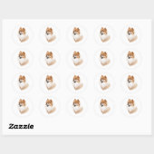 Pegatina perro Pomeranian Ronde Sticker (Vel)