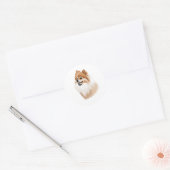 Pegatina perro Pomeranian Ronde Sticker (Envelop)
