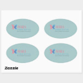 Pegatina personalizada con diseño moderno ovale sticker (Vel)