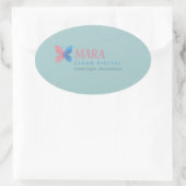 Pegatina personalizada con diseño moderno ovale sticker (Tas)