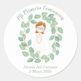Pegatina Primera Comunión modelo Alexia Ronde Sticker